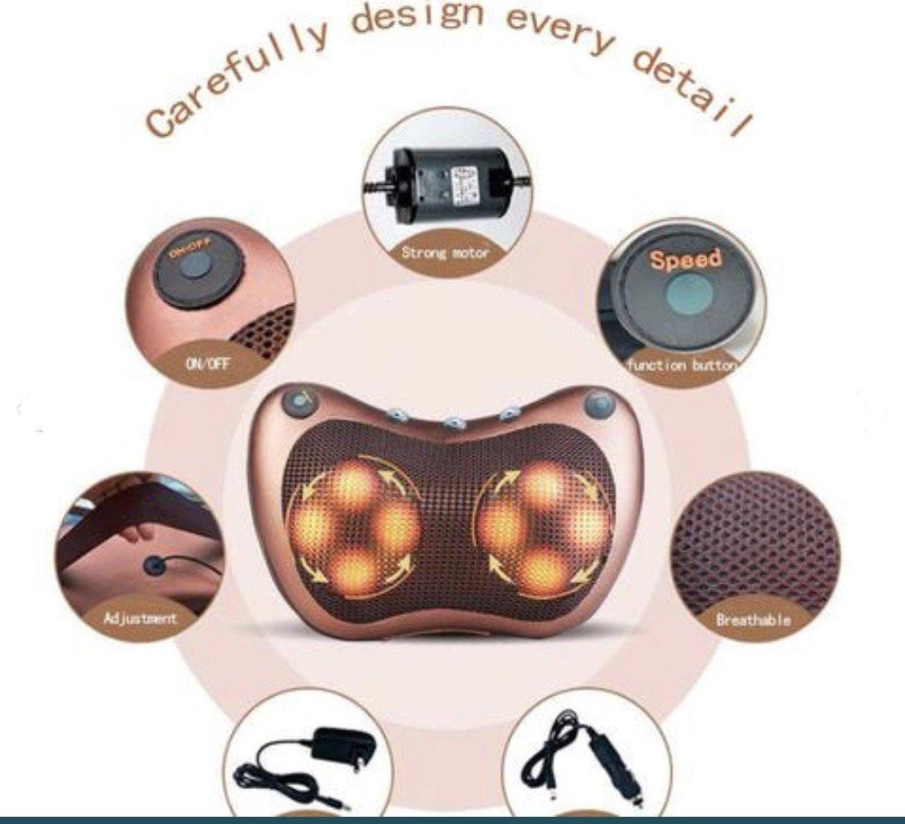 HanruiShop GỐI MASSA SHIATSU 8 bi