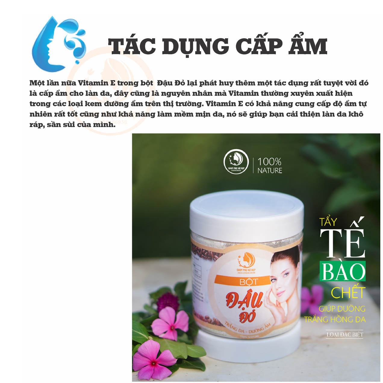 Bột Đậu Đỏ Cà Phê Siêu mịn cao cấp hũ 200ml