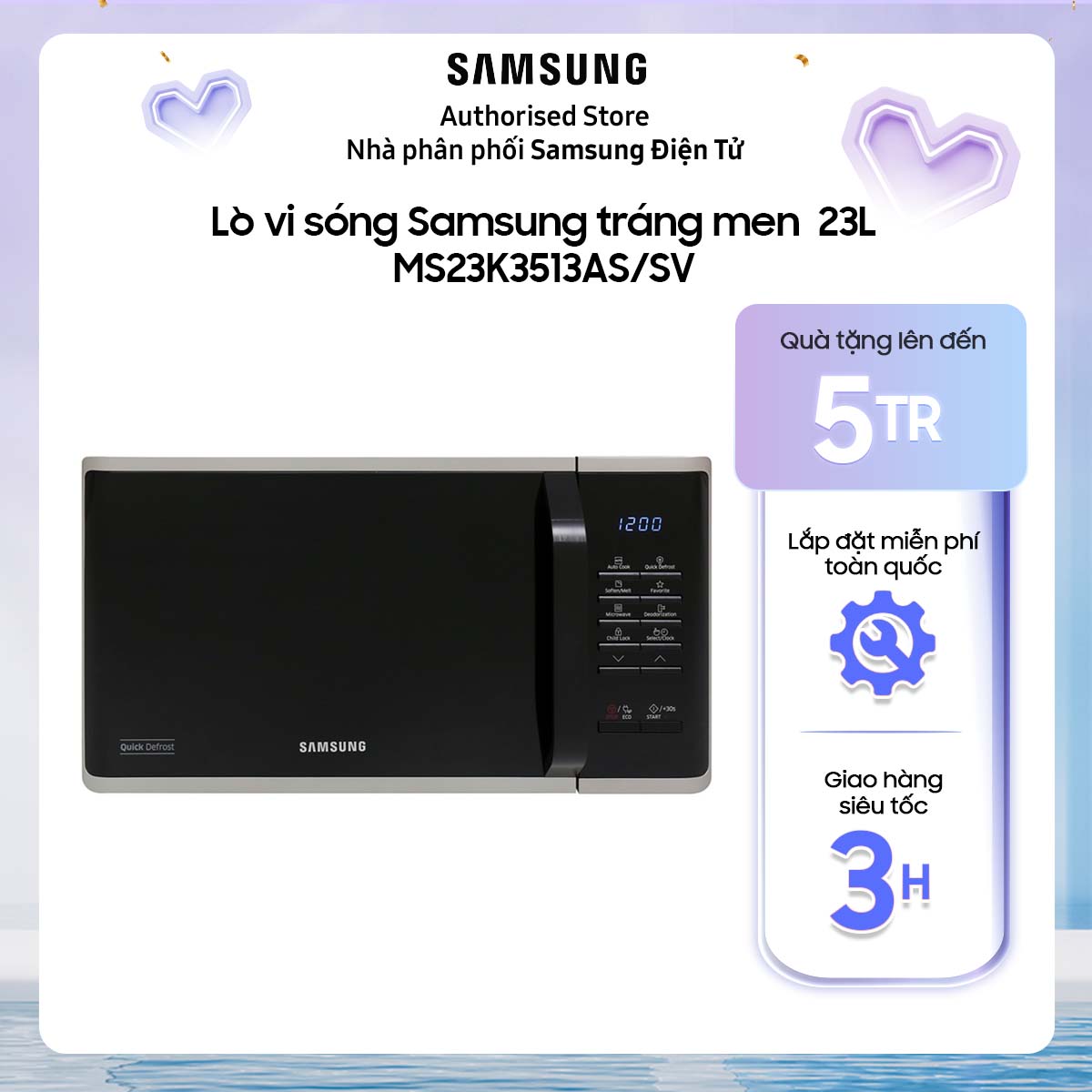 MS23K3513AS - Lò vi sóng Samsung tráng men  23L MS23K3513AS/SV