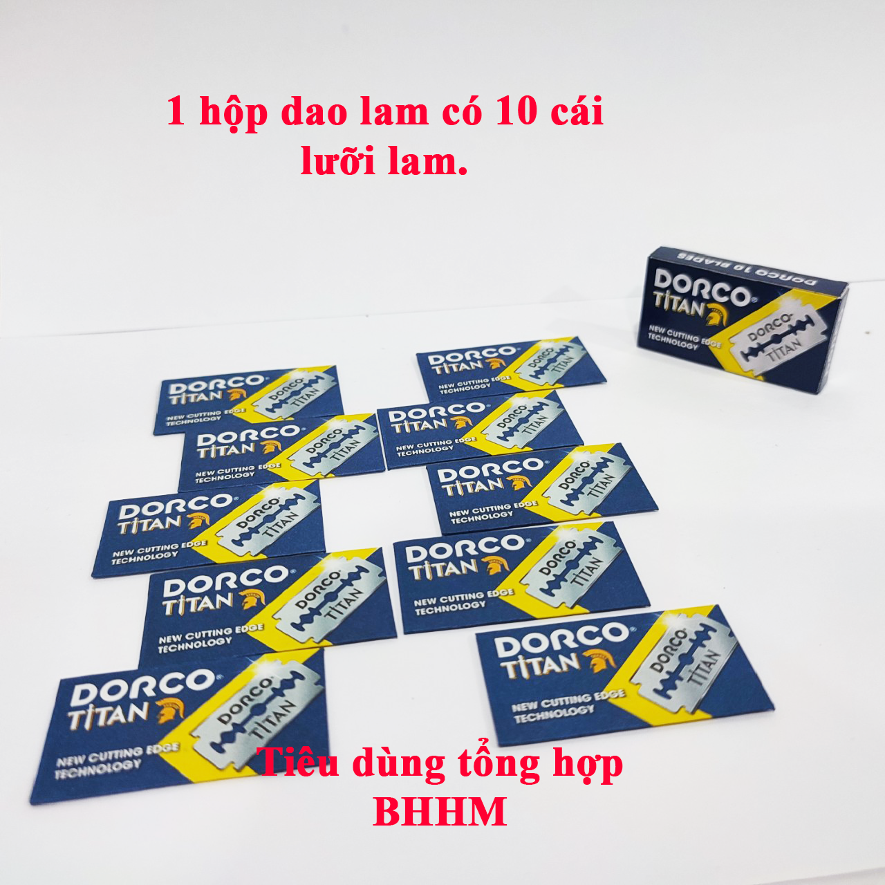 10 cái lưỡi lam dorco.