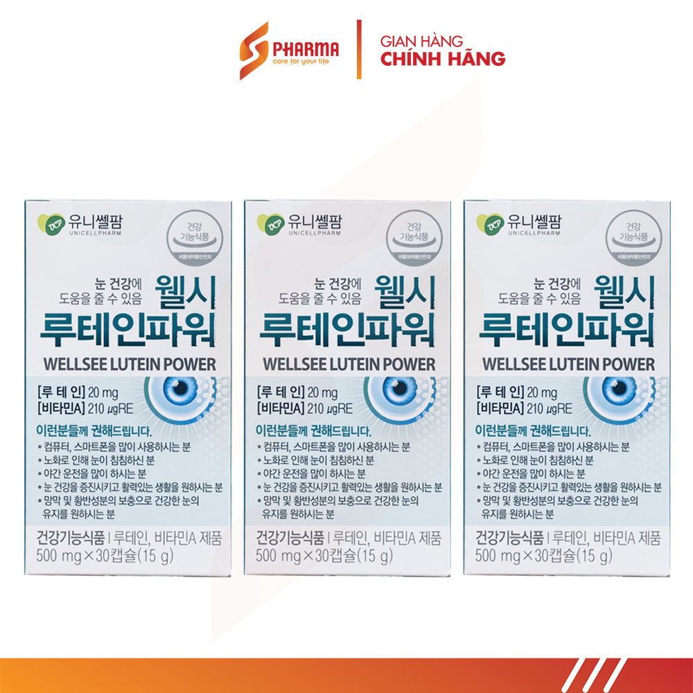Viên bổ mắt Wellsee Lutein Power - Chính hãng