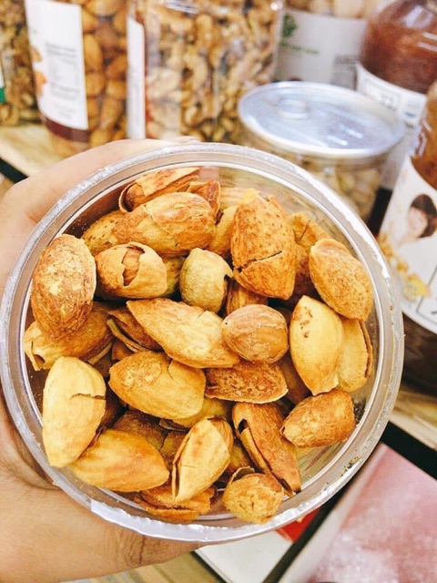 100Gr Hạnh nhân Mỹ rang bơ mỏng vỏ siêu ngon khách thử