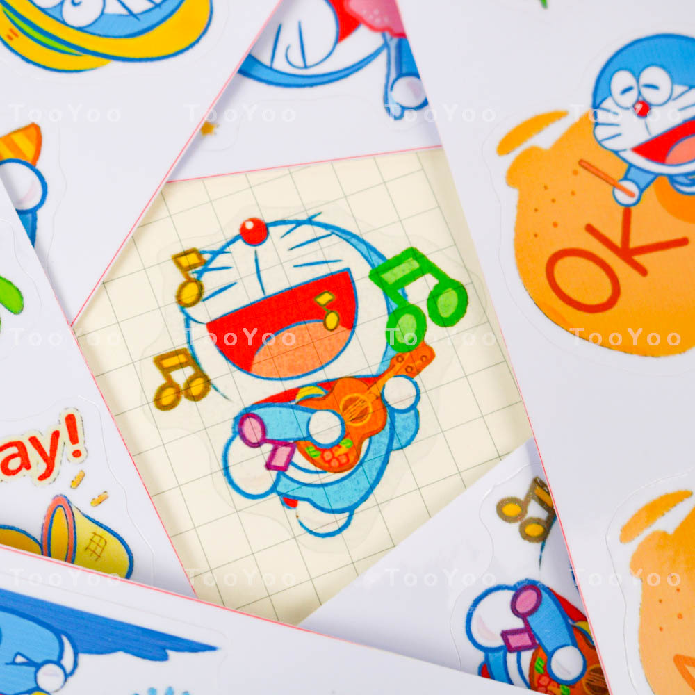 Set 24 sticker Doraemon's Moving Summer Vacation dễ thương cute TooYoo BK00223