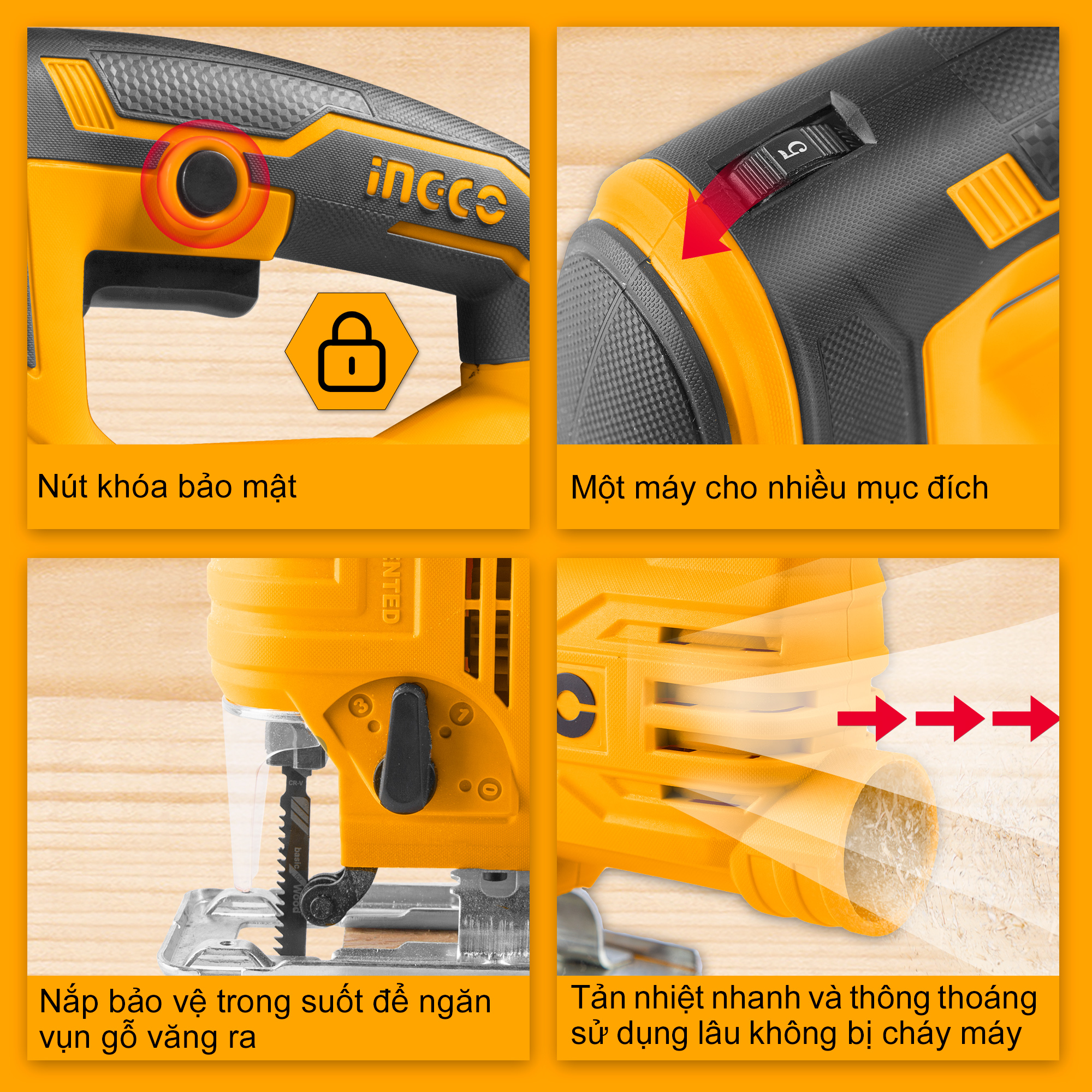 Máy cưa lọng 570W INGCO JS57028