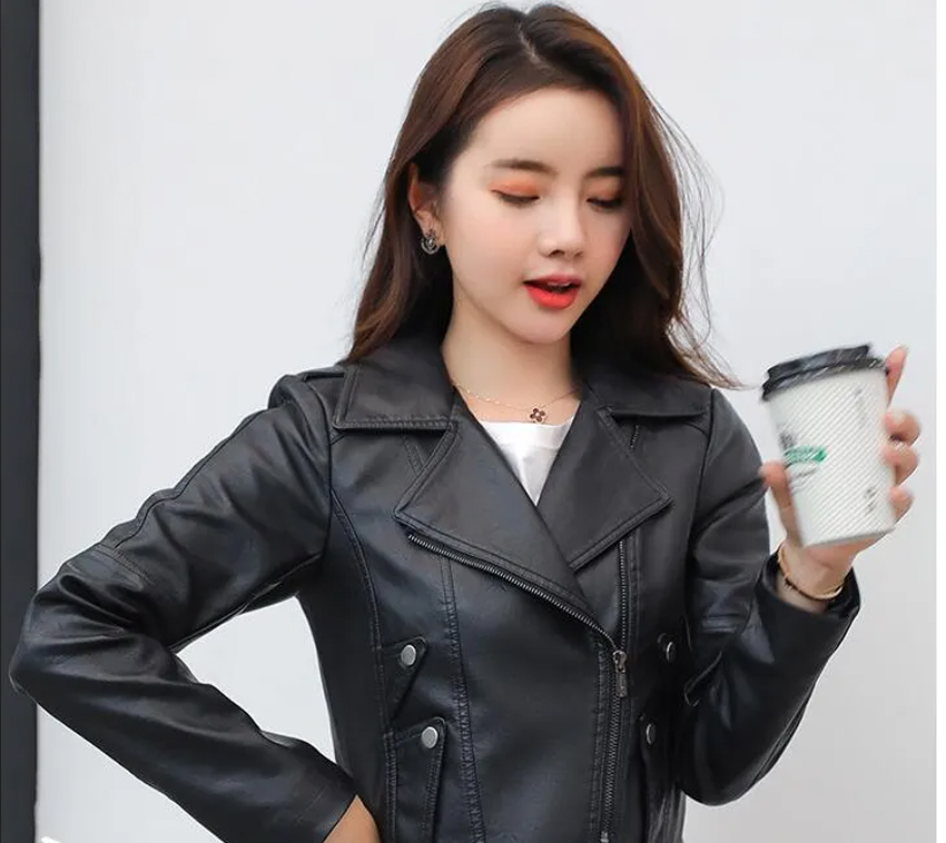 Áo Khoác Da Nữ Cao Cấp Kiểu Dáng Trẻ Trung