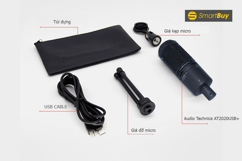 Micro thu âm Audio Technica AT2020USB+