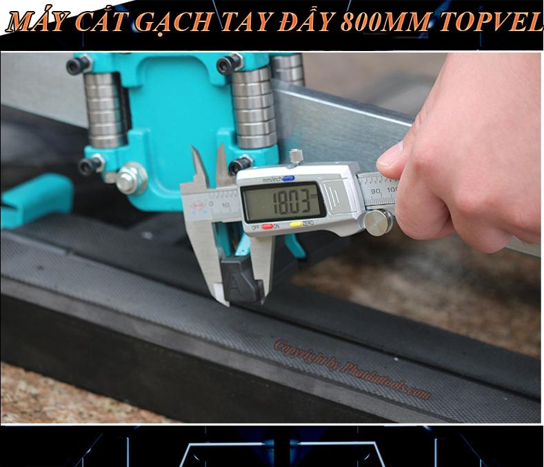 Máy cắt gạch tay đẩy TOPVEL 800 Xanh