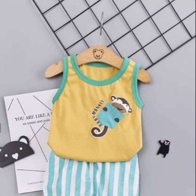 Bộ Sát Nách Khỉ Cho Bé 8-18Kg