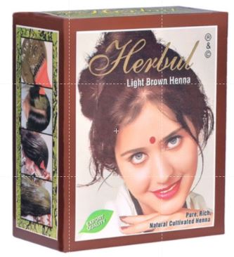 Bột nhuộm tóc thảo dược Henna - Nâu sáng 60g