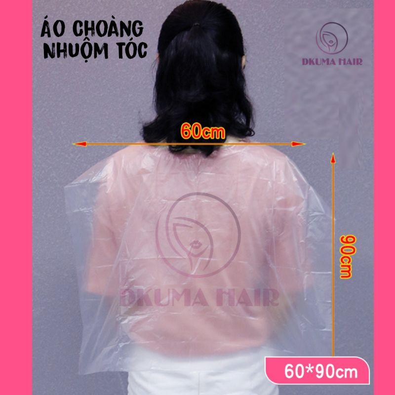 Áo choàng nhuộm tóc , làm hóa chất nilon dùng 1 lần 200cái
