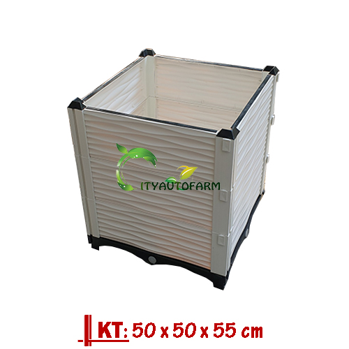 Chậu nhựa lắp ghép thông minh , Chậu nhựa trồng cây, Chậu nhựa trồng rau, Chậu nhựa trồng hoa, chậu nhựa kích thước lớn, dễ dàng lắp đặt, thay đổi kích thước phù hợp. - Hàng Việt Nam chất lượng cao.