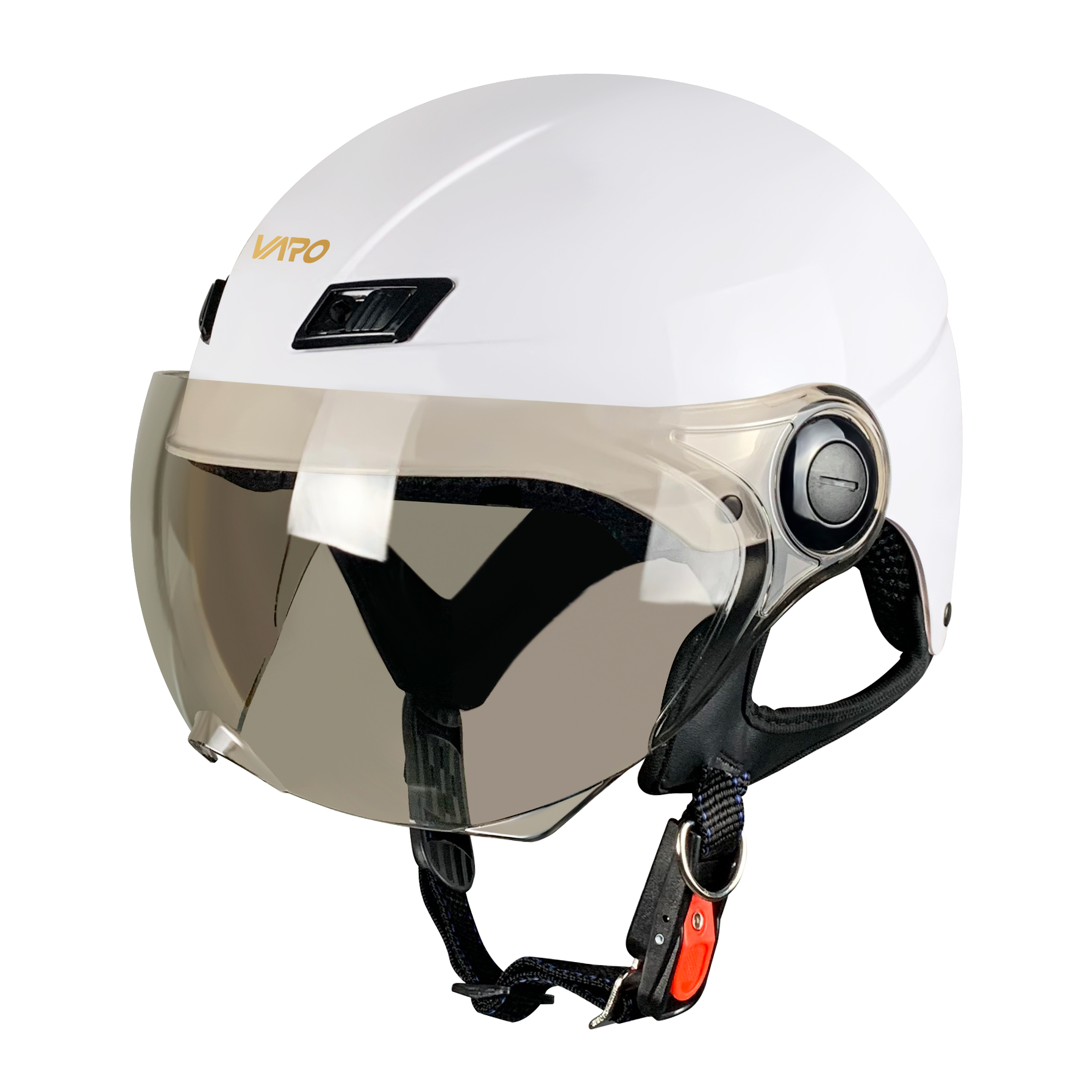 Mũ bảo hiểm 1/2 có kính VARO tem A30 cao cấp - Kính chống tia UV, Chính hãng VARO