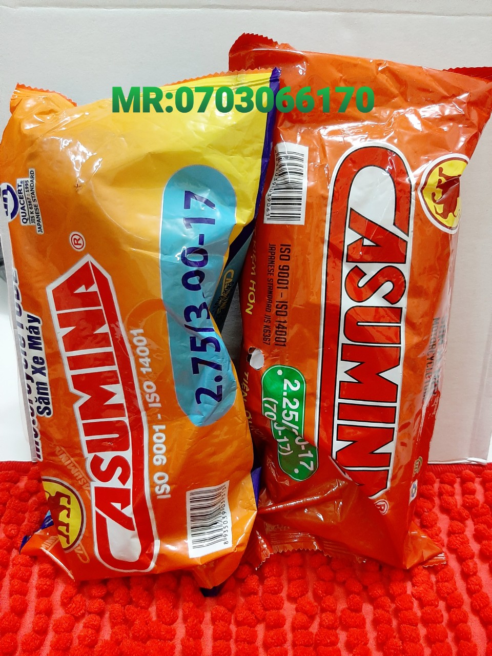 [HCM]CẶP RUỘT  CASUMINA  250 275  GẮN VỪA CÁC DÒNG XE