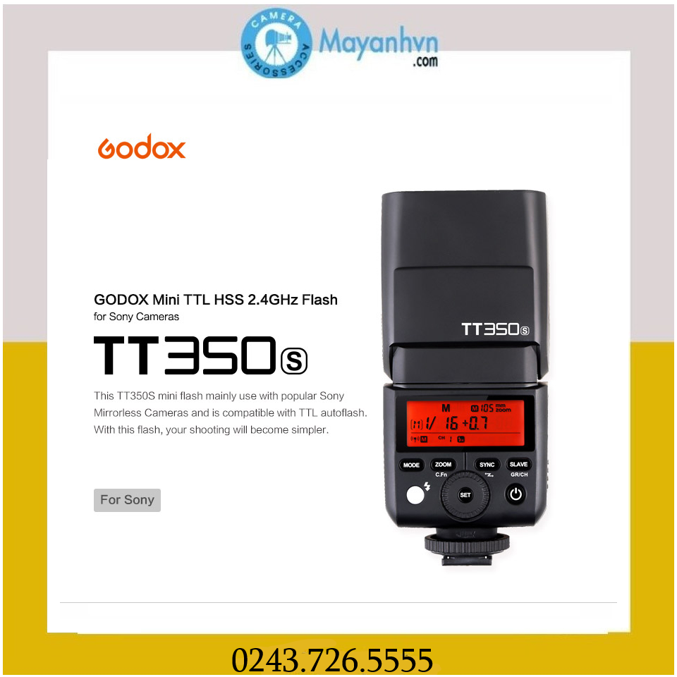 Flash Godox TT350S for Sony