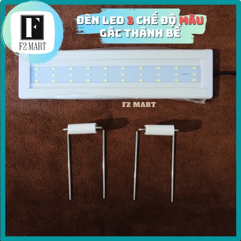 Đèn Led 3 Màu Gác Thành Bể Cá, Hồ Cá 40-50cm