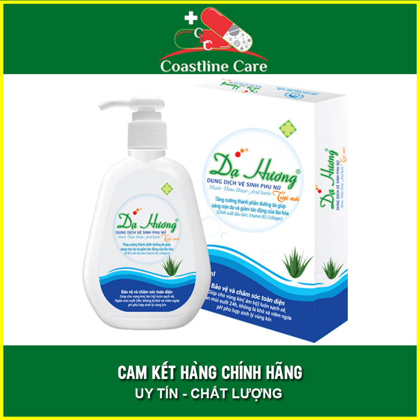[HCM]Dung dịch vệ sinh phụ nữ Dạ Hương Xanh Dương (có vòi) 120ml - Coastlinecare Pharmacy