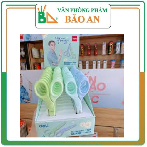 Kéo thủ công Deli Z504 ,kích thước 135mm,phù hợp với học sinh tiểu học.