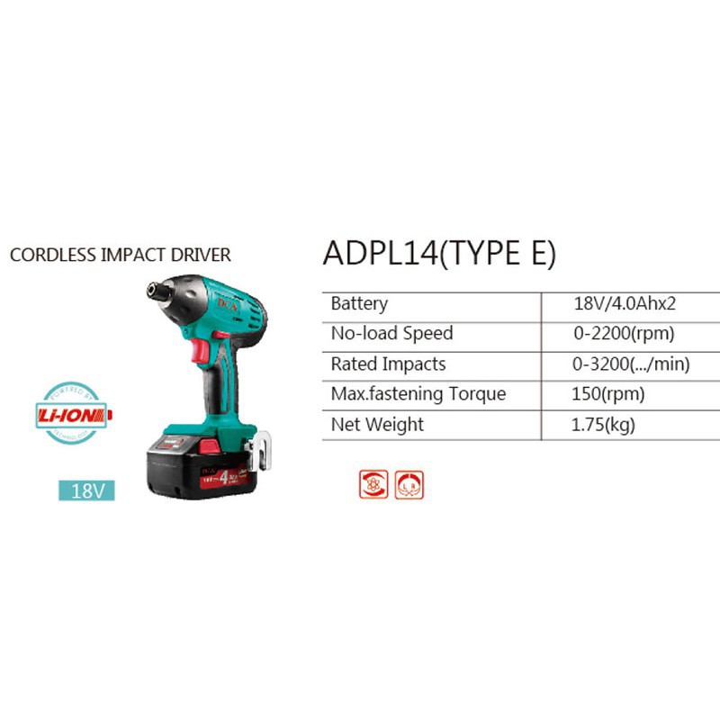 Máy siết vít dùng pin DCA (ADPL14)