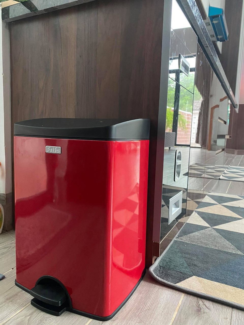 Thùng Rác INOX 15L ( BẢO HÀNH 12T)