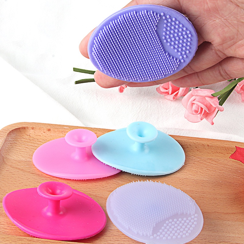 Cọ Rửa Mặt, Matxa mặt Silicon Mềm Mại Mụn Đầu Đen