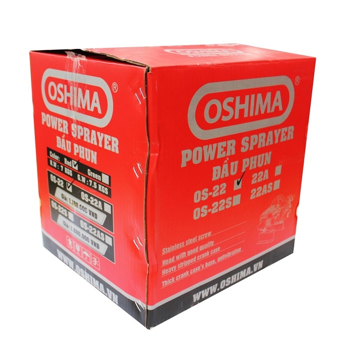 Đầu Phun Xịt Áp Lực 1HP Oshima OS-22 Đỏ