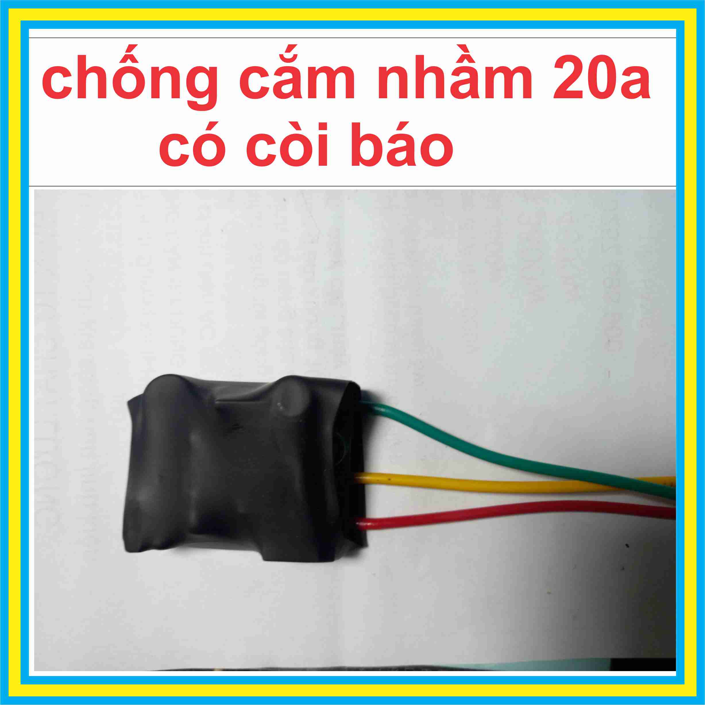 com bo 5 chống cắm nhầm điện 20a có còi báo