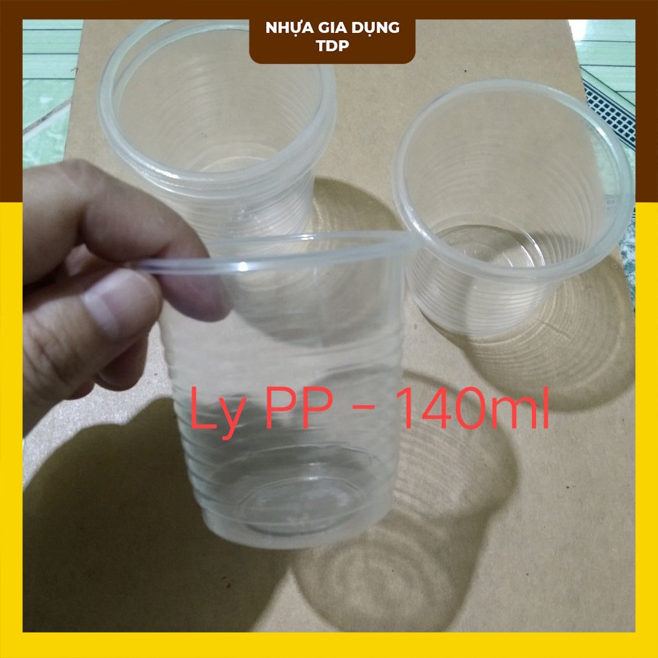[HCM] Combo 100 ly nhựa 140ml, ly rau câu (có kèm nắp)