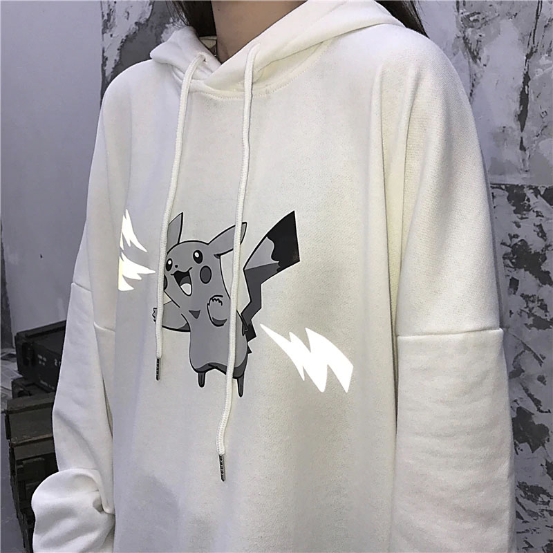 [HCM]Áo Hoodie Phản Quang Nam Nữ Pikachu