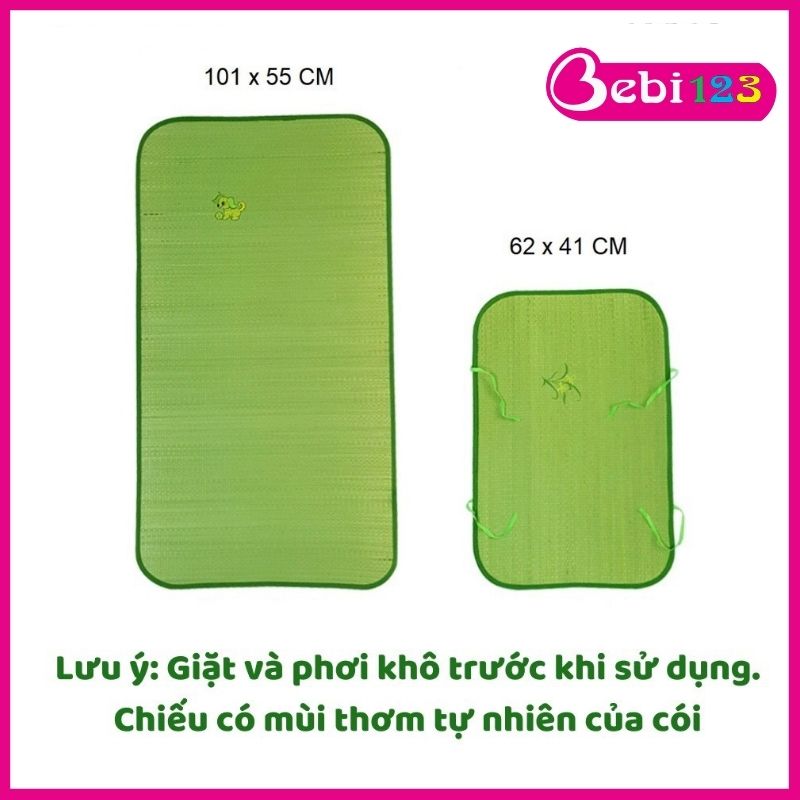 Chiếu cói, chiếu cỏ thơm 2 size lớn nhỏ cho bé