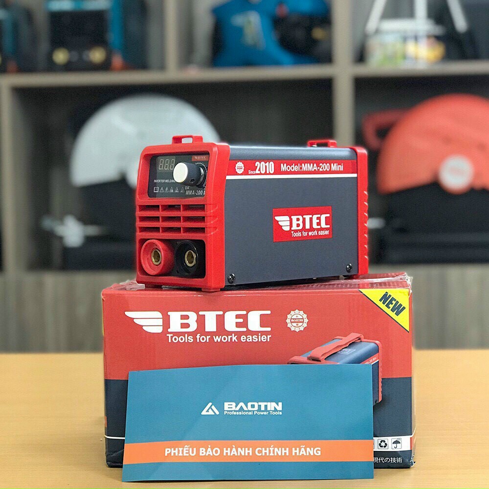 Máy hàn que BTEC MMA-200 Mini - BAO KÉO QUE 3.2 LY