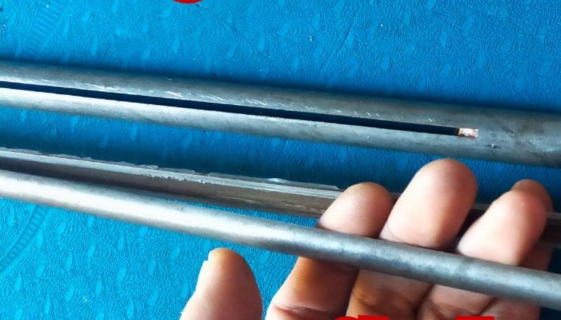 Trục con lăn lỗ 8mm phi 16 daì 75cm
