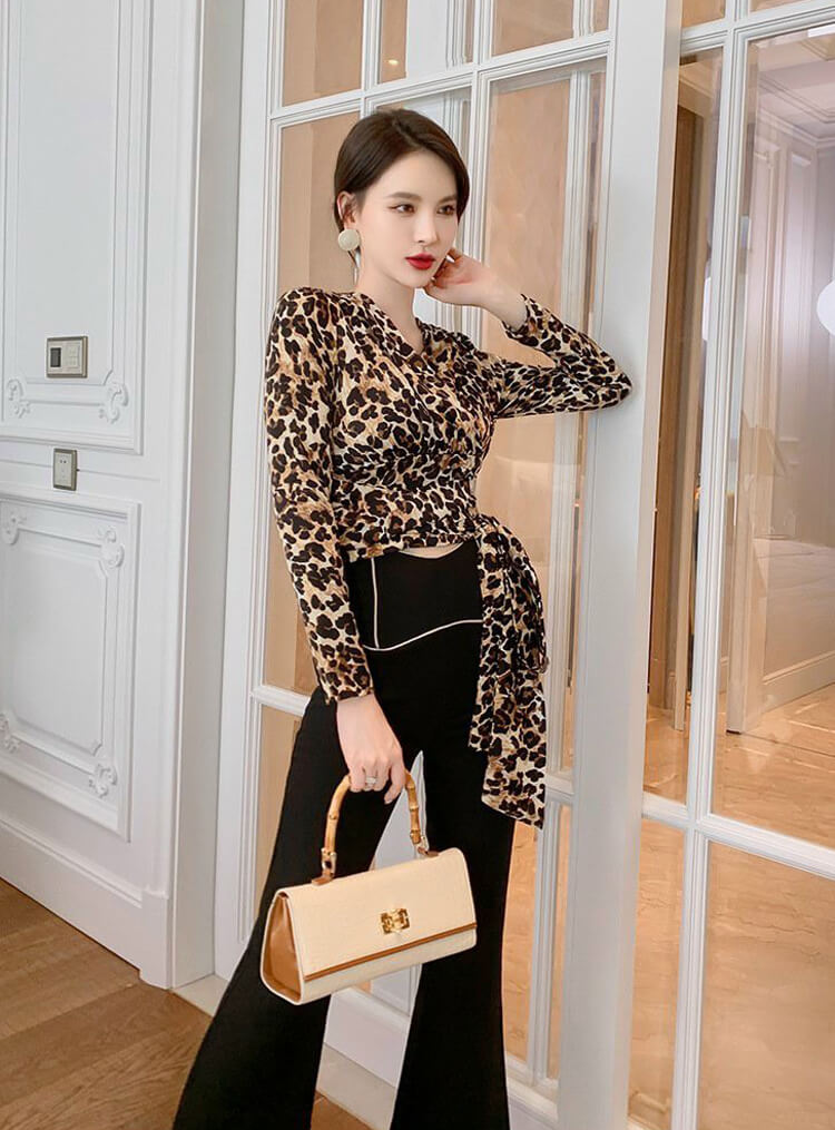 Set bộ áo beo quần loe KC 5062