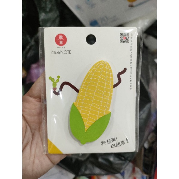 Giấy sticker note hình rau quả - giấy nhắc việc ( 50 tơ`/xấp)