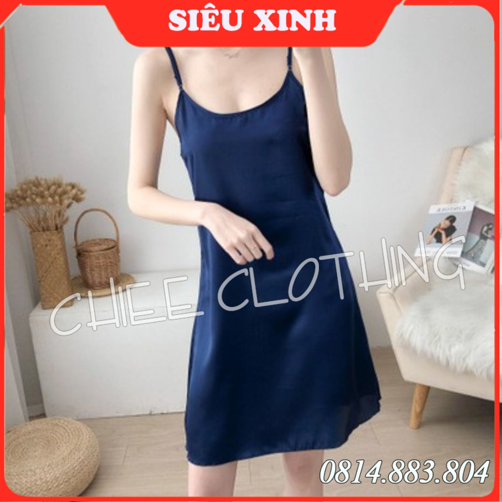 Váy Ngủ | Đầm Ngủ Lụa Cao Cấp Gấu Lượn Sóng