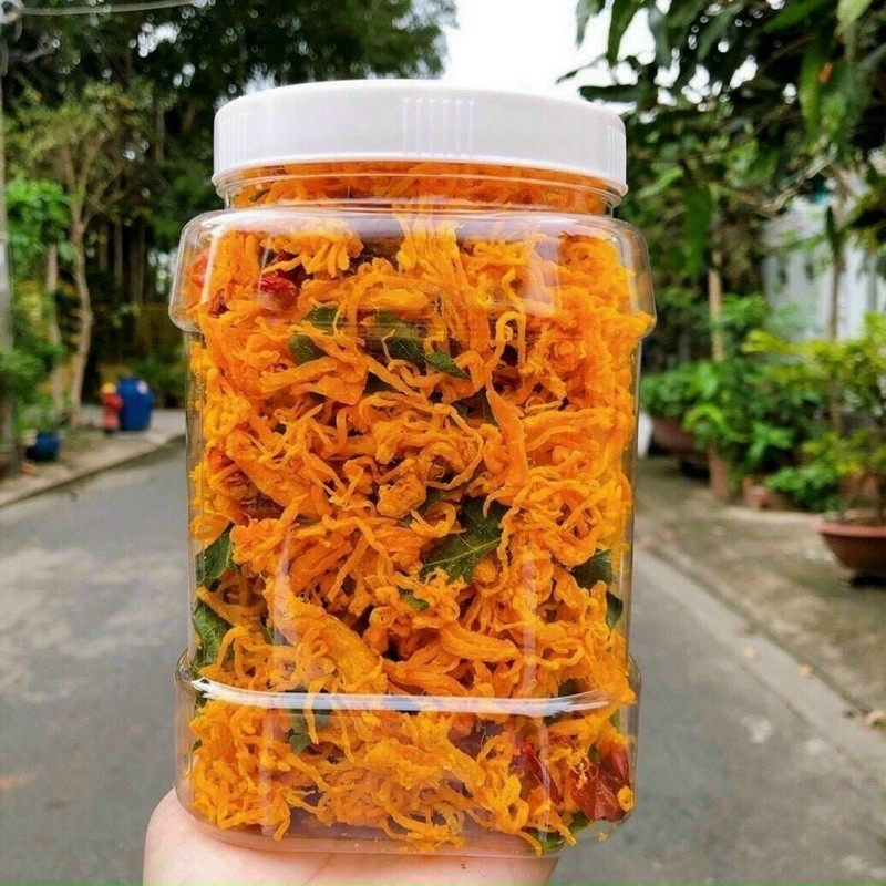 [HCM]KHÔ GÀ LÁ CHANH LOẠI NGON 500gr