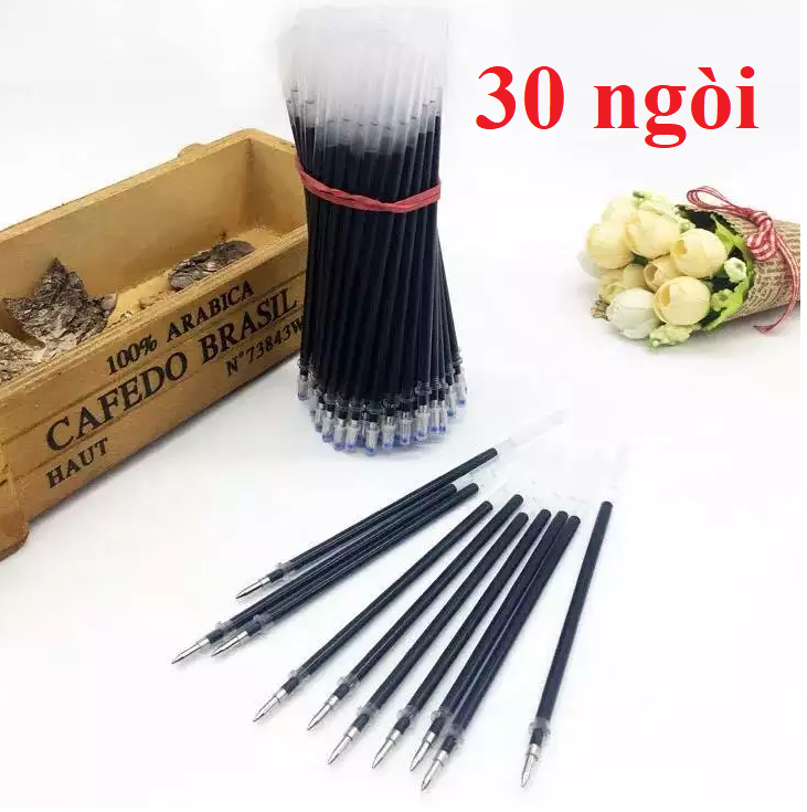 [HCM]Combo 30 ruột bút ma thuật mực tự bay màu có nắp từng ruột chuyên dụng luyện viết tiếng Trung Hàn Nhật thư pháp