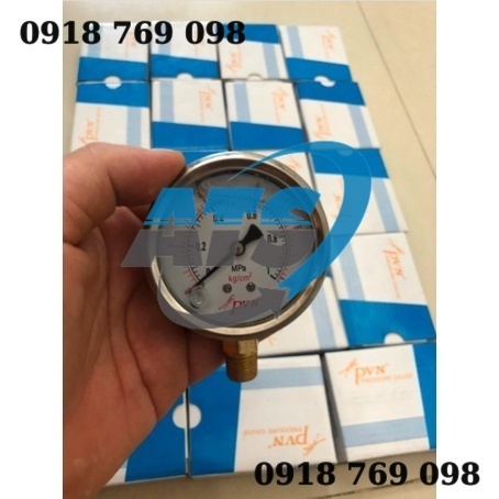 Đồng hồ áp dầu đường kính 63mm chân ren 13mm