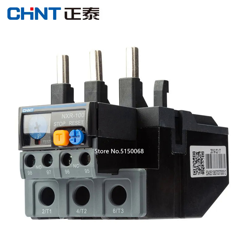 Chnt chint relay nxr-100 30a-40a 37a-50a 48a-65a 63a-80a 80a-100a rơle quá tải nhiệt cho nxc loạt ac contactor