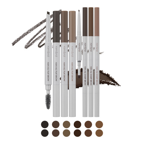 [Han All Line] Chì Kẻ Mày Đầu Mảnh 3 Trong 1 Rom&nd Han All Sharp Brow 0.05g
