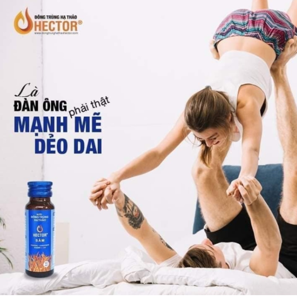 (CHÍNH HÃNG) 01 Hộp Đông Trùng Hạ Thảo Hector Sâm (10 chai/ hộp)