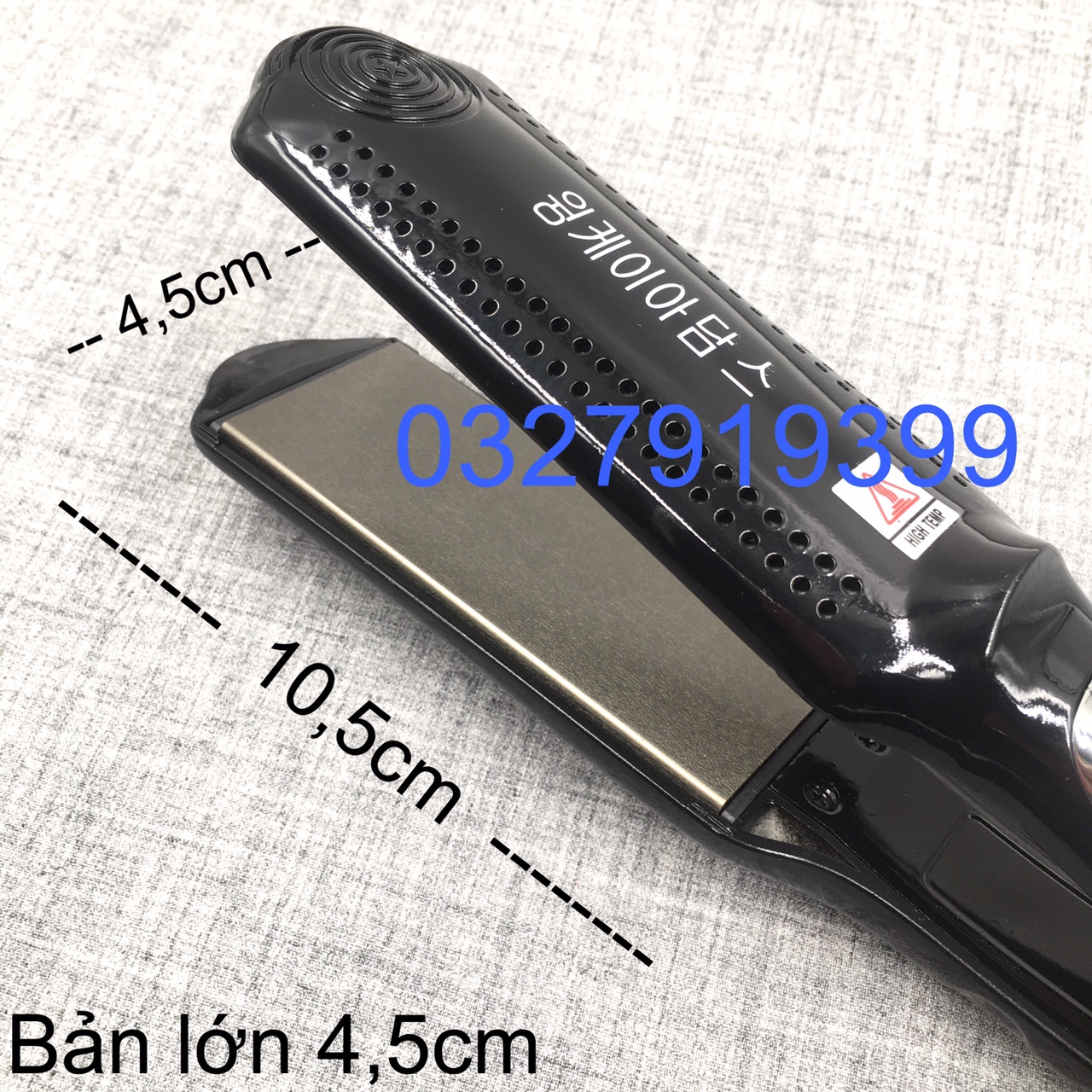 Máy Duỗi Tóc Chuyên Nghiệp Hàn Quốc 017 Bề Mặt Gốm Ceramic Tạo Nhiều Kiểu Tóc Khác Nhau Màn Hình LCD Tay Cầm Chống Trơn Trượt
