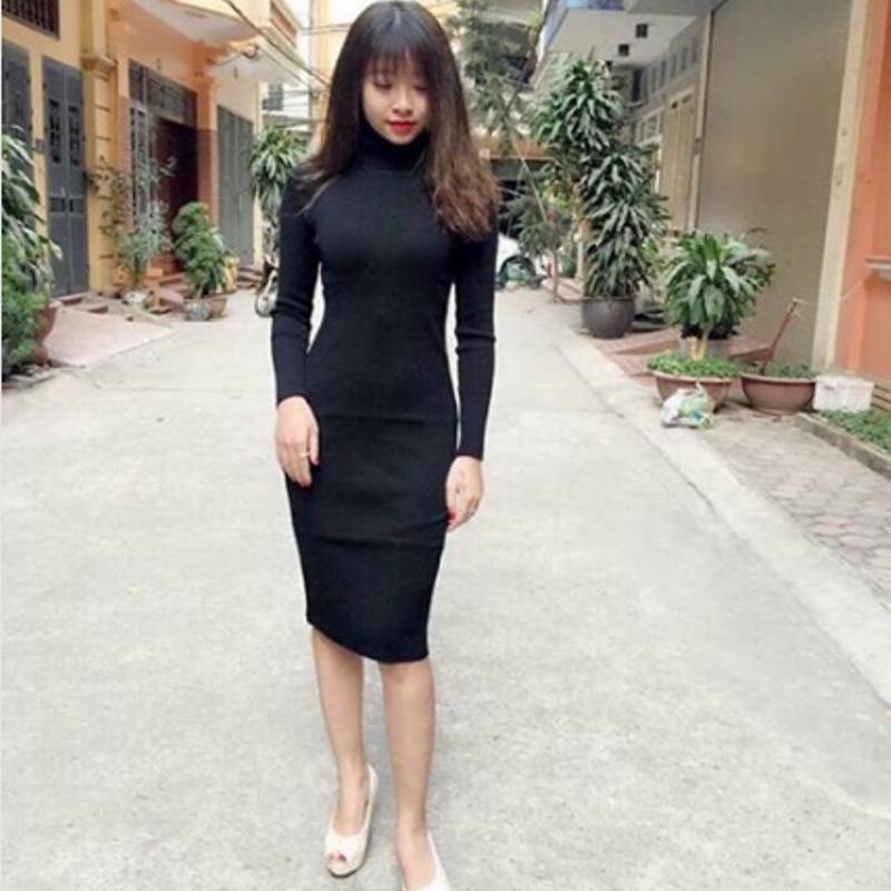 Đầm Body Cổ Lọ (Nhiều màu)