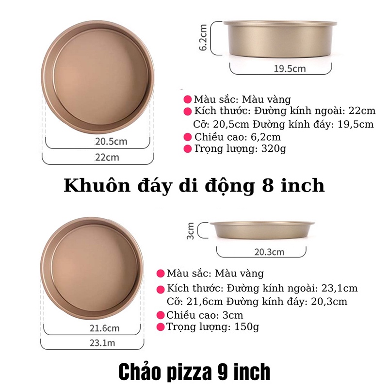 Bộ khay nướng bánh chống dính, Bộ đồ dùng làm bánh, khuôn bánh dụng cụ làm bánh, Bộ 5 khay nướng bánh, Khuôn nướng bánh mì 5 kiểu cơ bản chất liệu thép carbon cao cấp, Đồ dùng làm bánh, (KBM05), Huy Tuấn
