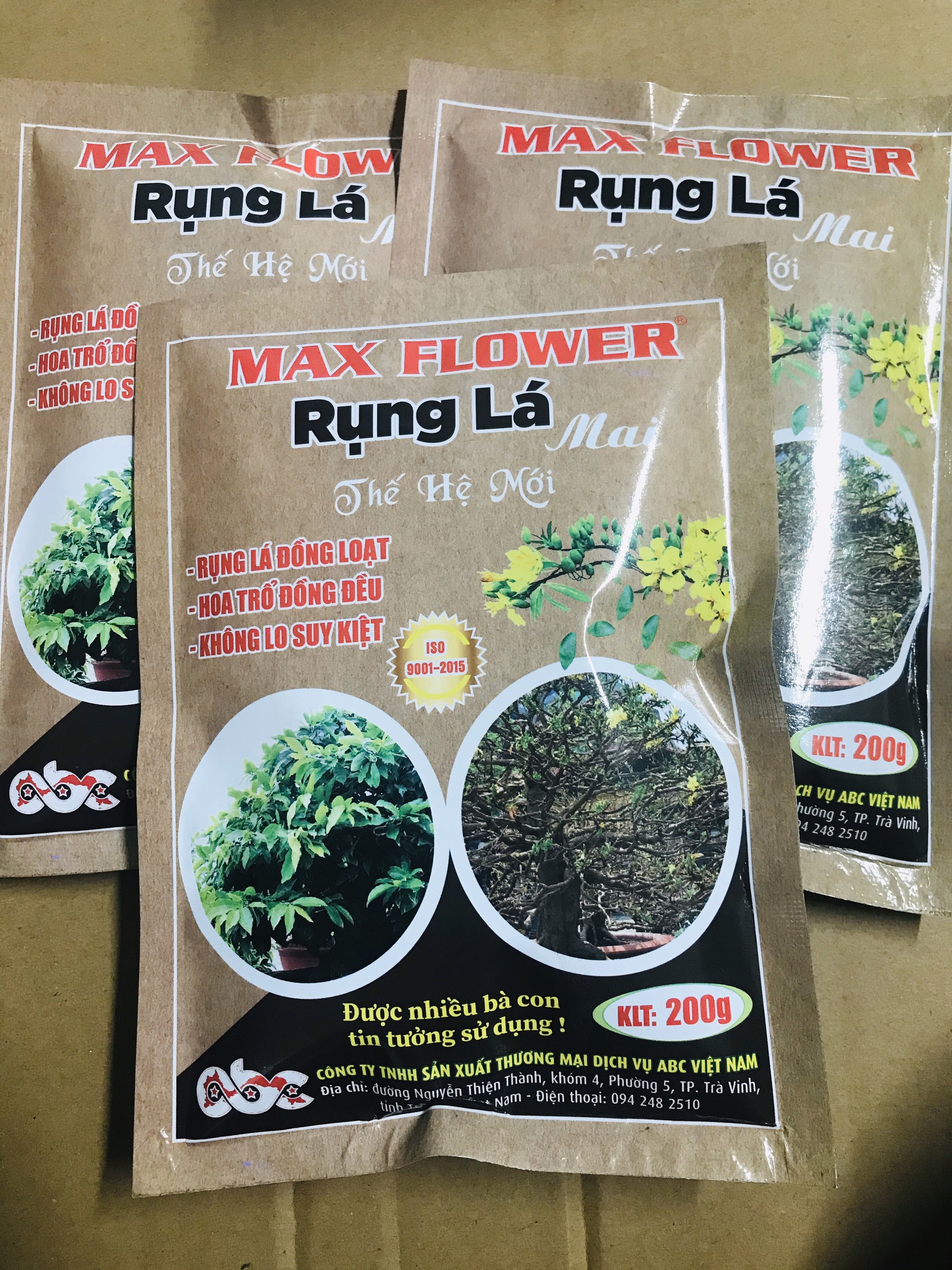 Chế phẩm rụng lá mai Max Flower 200gr