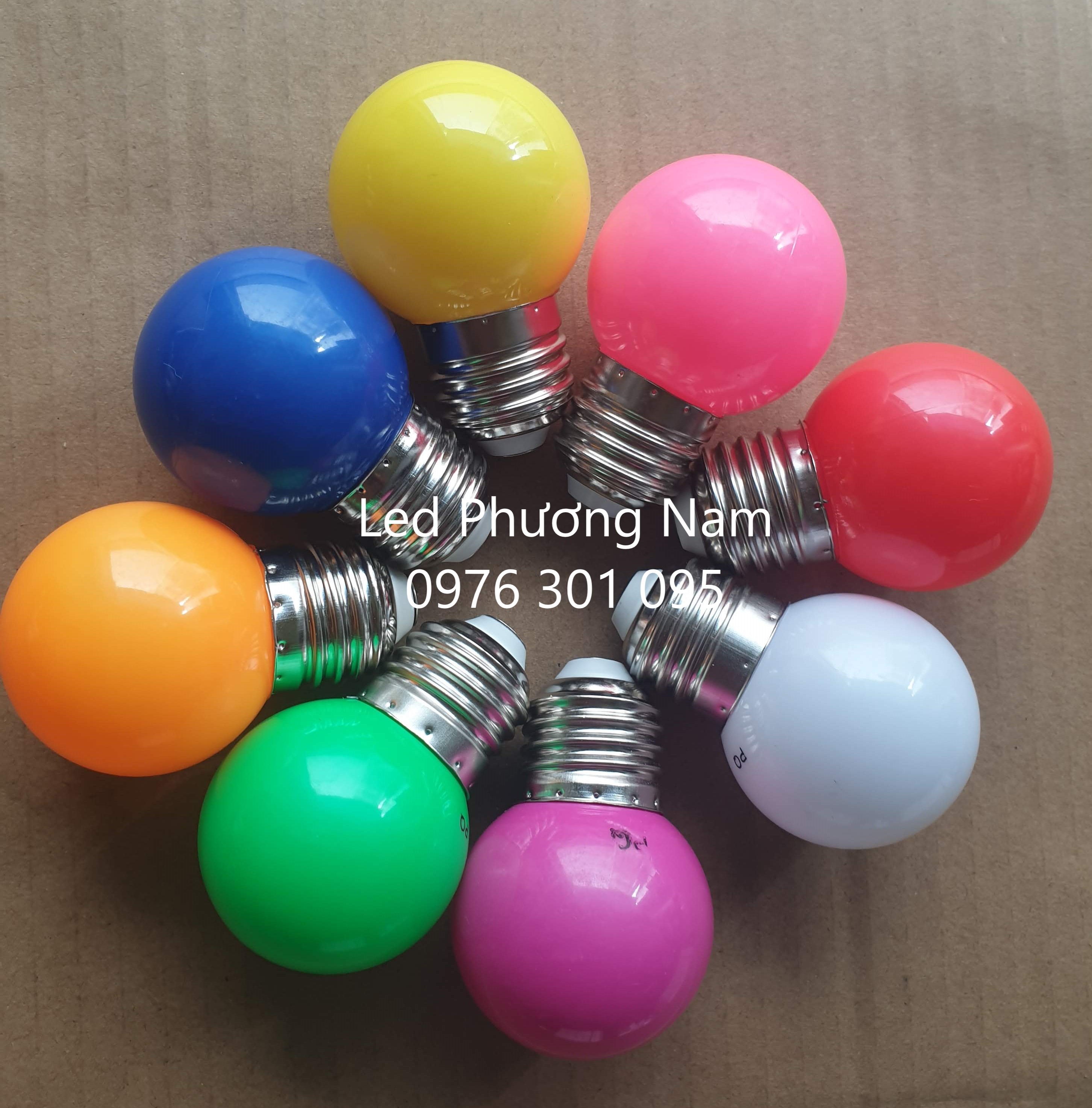[COMBO 5 ]  Bóng Led Chanh Tròn Trang Trí 1W ( 7 Màu ) - Đèn Led Thiên Vân