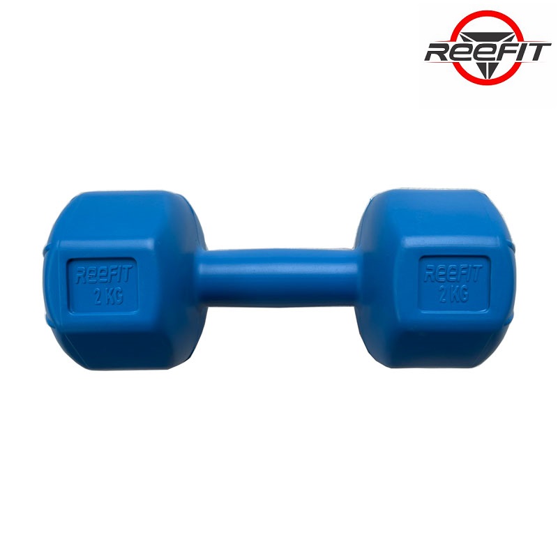 Tạ tay nhựa bát giác 2kg cao cấp REEFIT