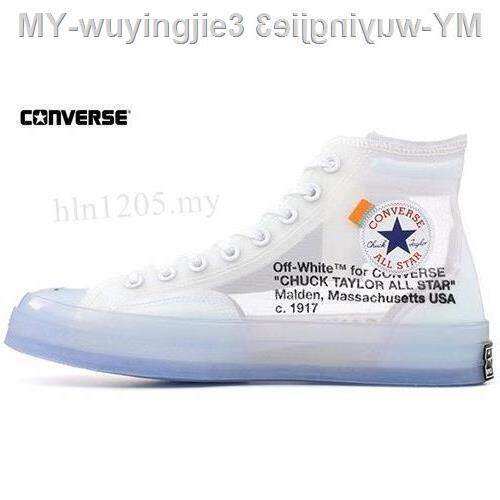 sports shoes】 【35-45】Off- White x Converse ChuckTaylor All Star 1970s  Original Converse Men-Women Sports Shoes High Tops Kasut Sukan 
