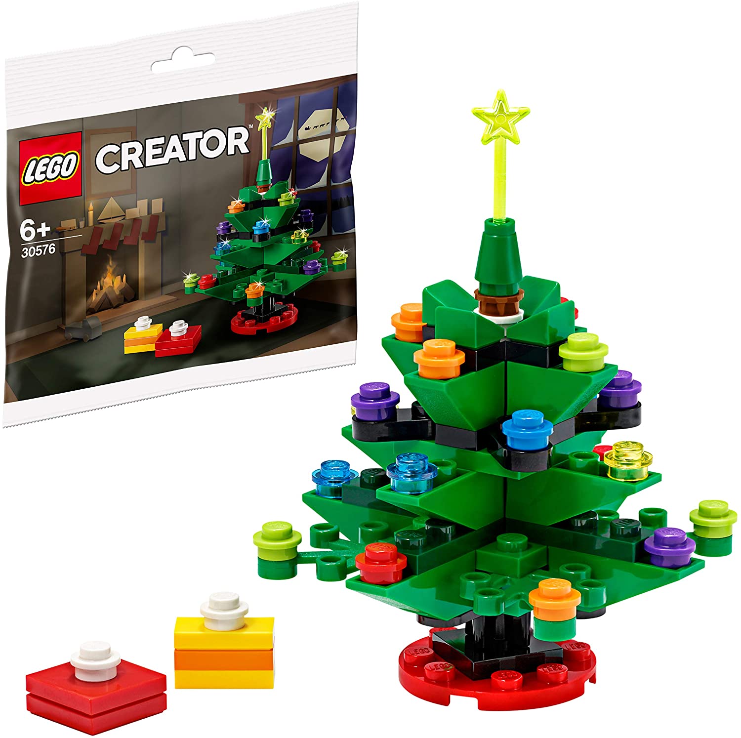 LEGO Creator 30576 Christmas Tree / Holiday Tree Building Kit (Genuine LEGO, Polybag, 70 Pieces)