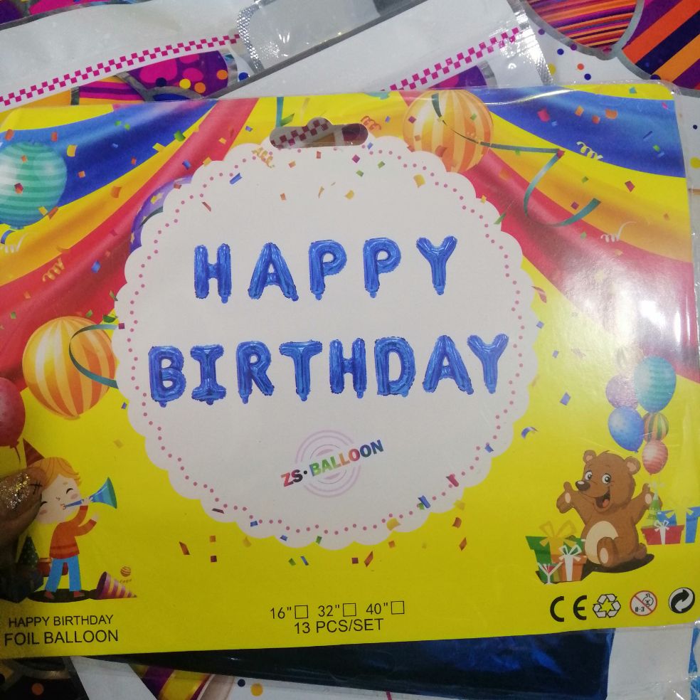 Bộ chữ bóng Happy Birthday