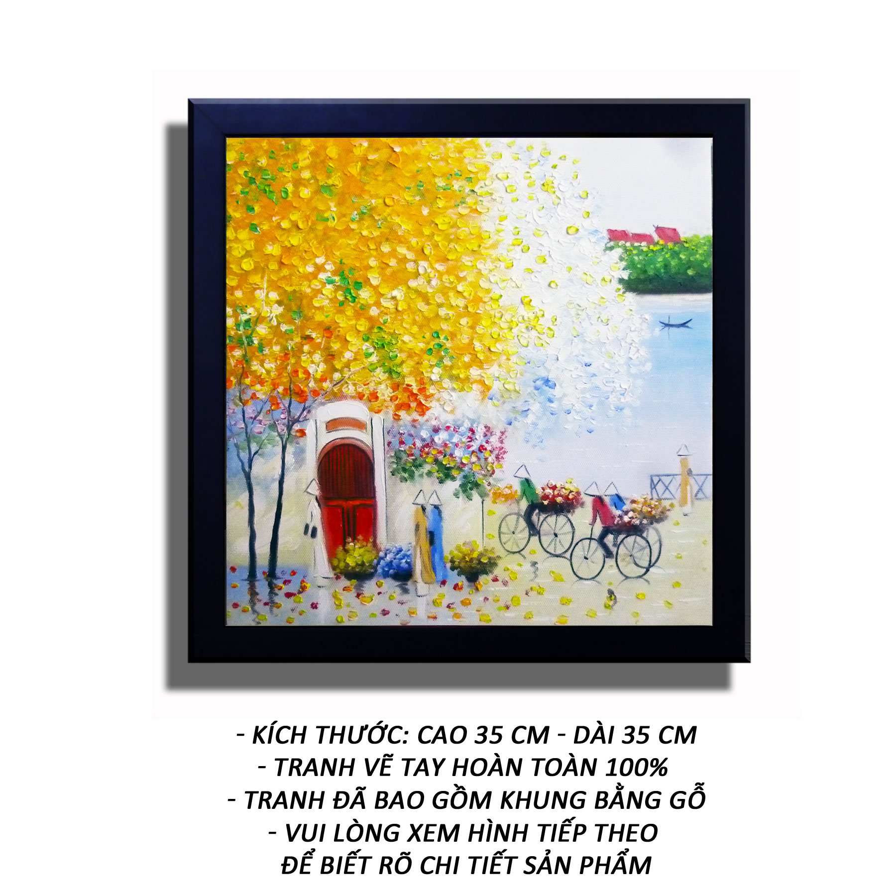 Tranh sơn dầu sáng tác -  Sắc màu Việt 03 - Tranh Mỹ Thuật Minh Hiền